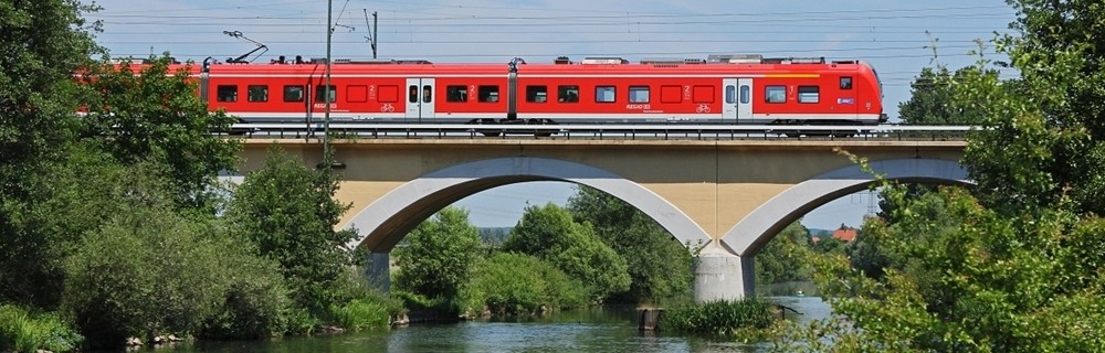 Bahnhof Hallstadt Umbau der Oberleitungsanlagen der Bahn